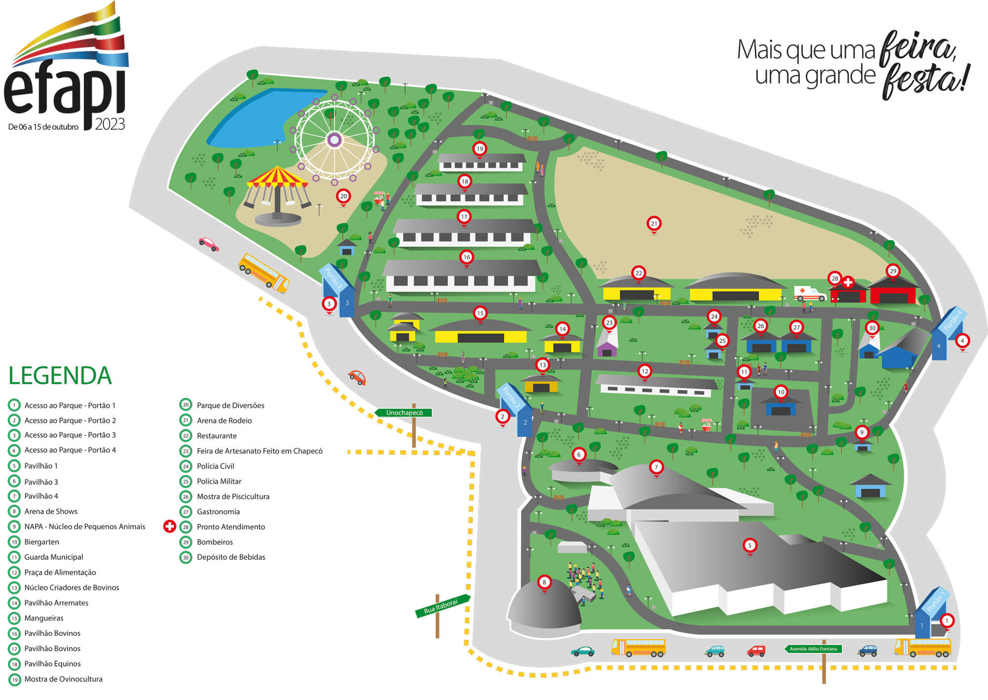 Mapa da feira